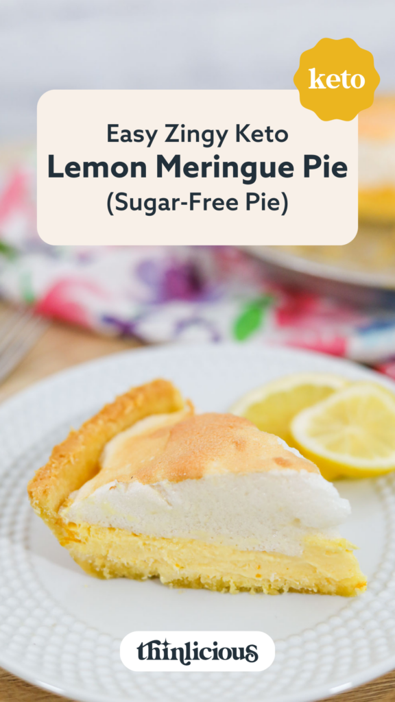 Mini Low-Carb Lemon Meringue Pies (Sugar-Free) - 3.3g net carbs