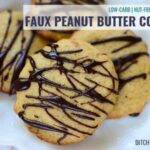 Faux peanut butter cookies