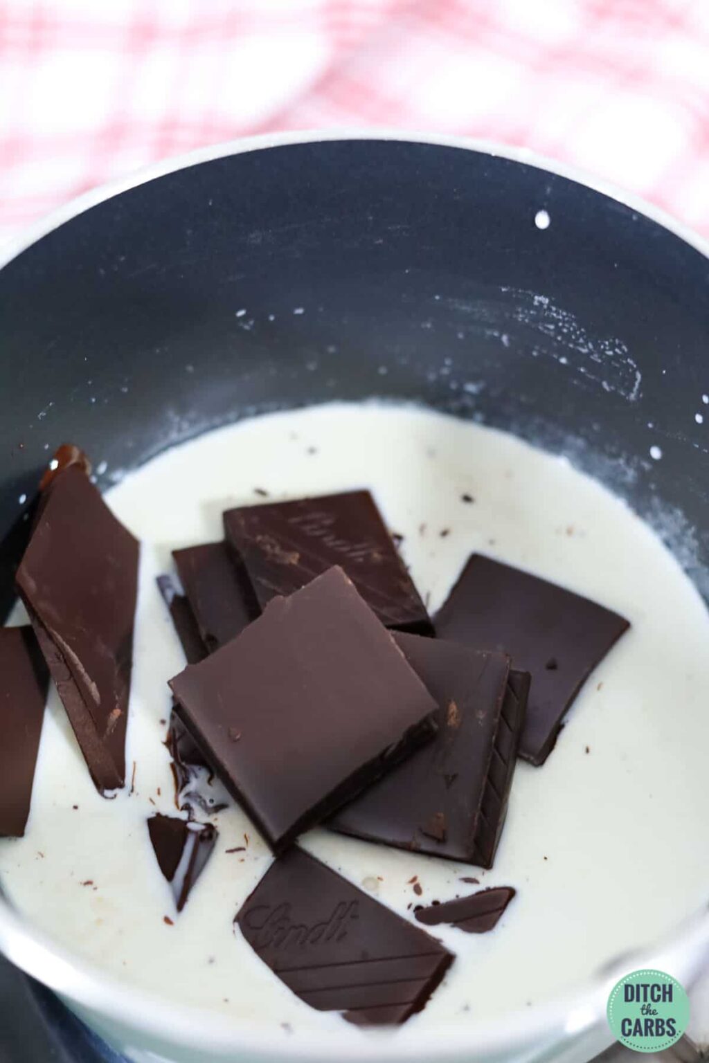 Keto Chocolate Ganache Cheesecake (New York Cheesecake)