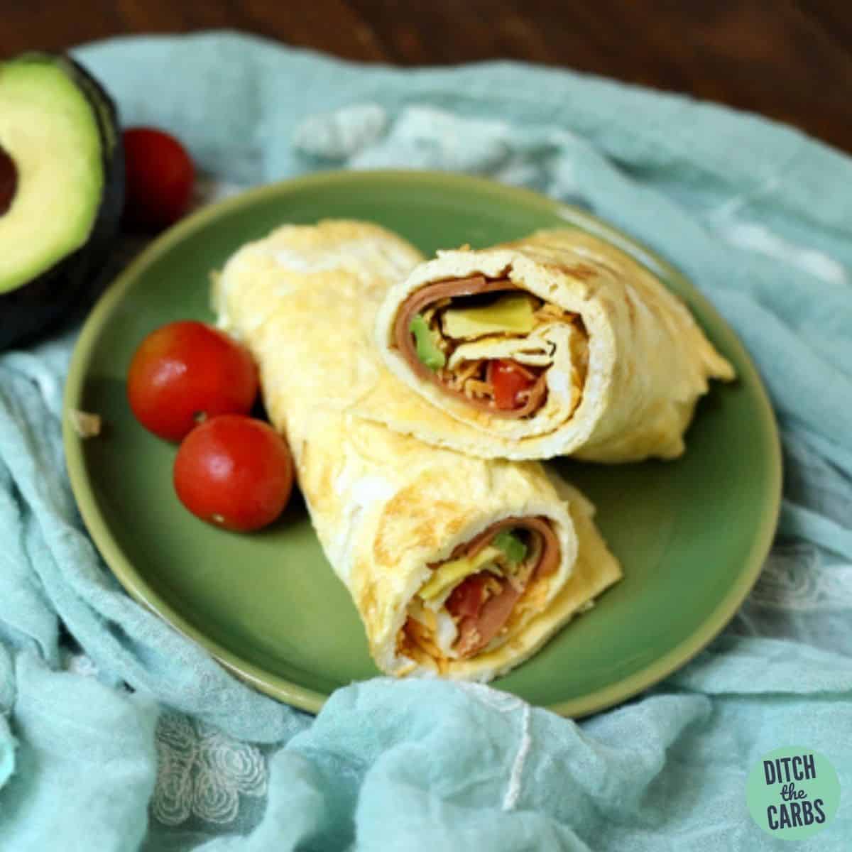 Keto Breakfast Egg Wrap in 5 Minutes! - The Hungry Elephant