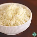 A close up of cauliflower rice