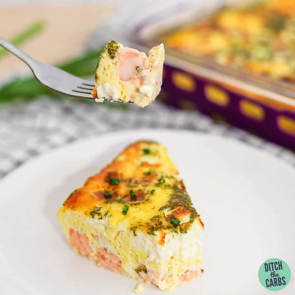 Best Crustless Smoked Salmon and Cream Cheese Quiche Thinlicious