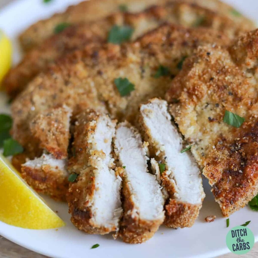 🐷 Easy Pork Schnitzel Recipe (KetoFriendly) Thinlicious