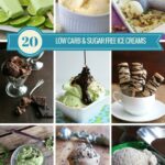 Photo collage of the 20 best low-carb and sugar-free ice cream recipes 