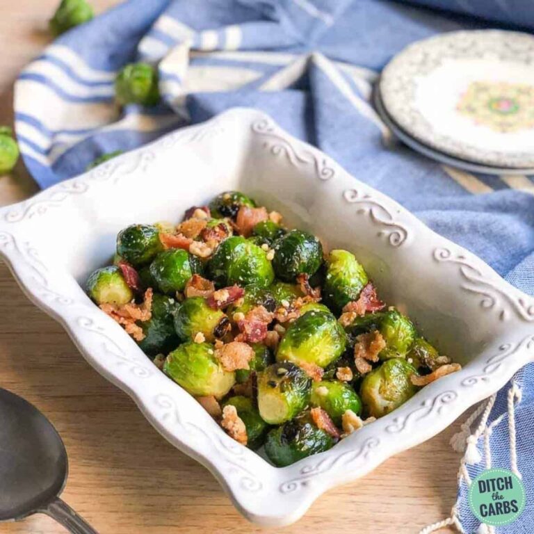 Best Brussels Sprouts With Bacon (Garlic Butter)