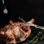 Easy roast lamb with a sugar free mint sauce.