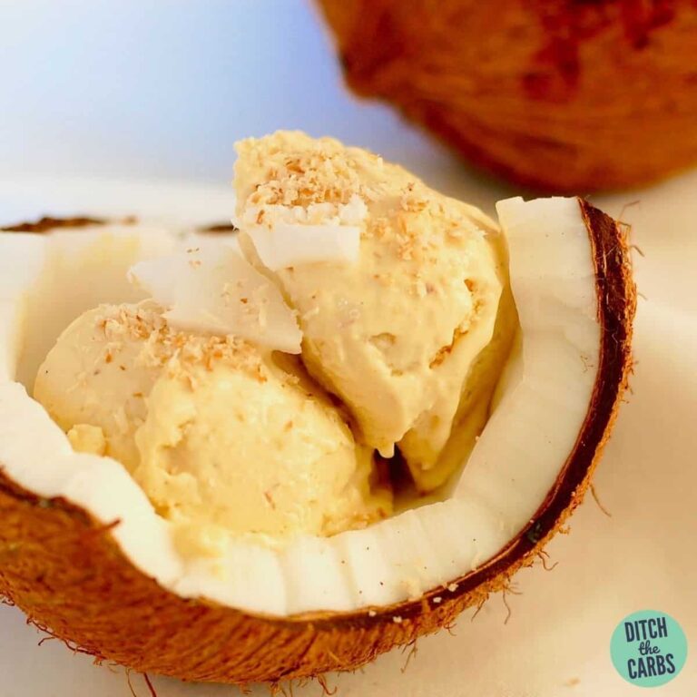 Best Sugar-Free Keto Coconut Ice Cream (No Churn Recipe)