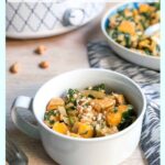 keto chicken curry in a slow-cooker bowl