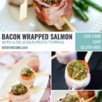 Bacon Wrapped Salmon Pesto