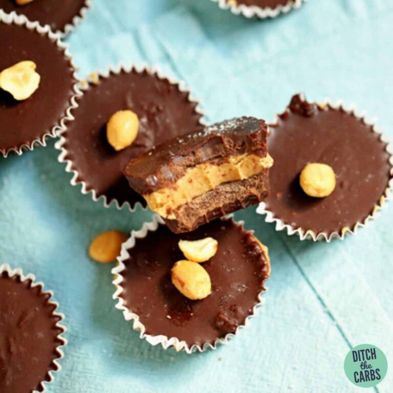 Quick Salted Keto Peanut Butter Cups (Sugar-Free)