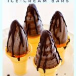 mocha popsicles on a white plate