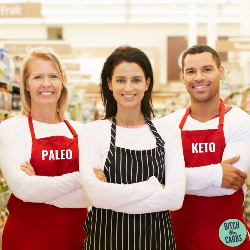 3 people standing in aprons