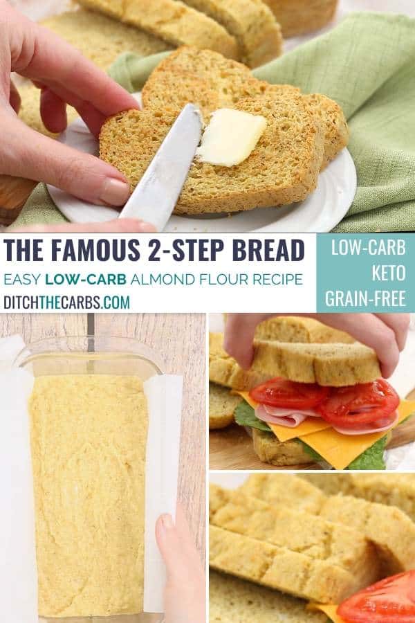 Easy Flourless Yeast-Free Bread (Low-Carb ) (1.9g carbs)
