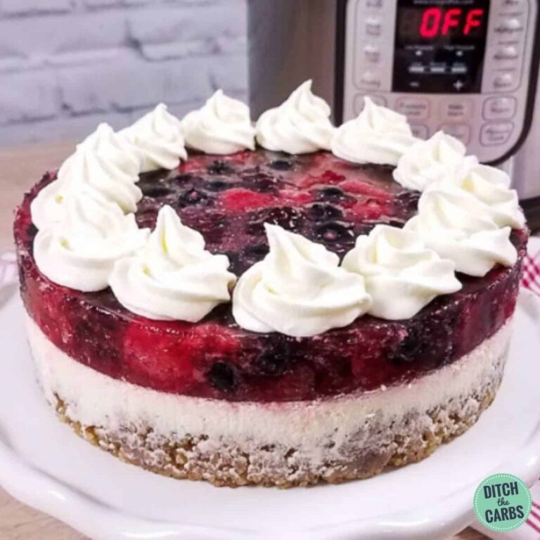 Best Instant Pot Berry Cheesecake (Sugar-Free)