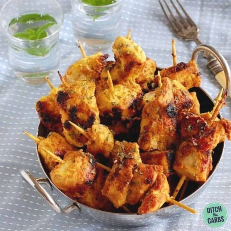 Best Keto Chicken Curry Kebabs (BBQ, Oven, Air Fryer)