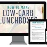 Ultimate low-carb lunchbox book guide mockup