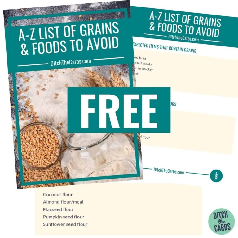 Gluten-Free vs Grain-Free (FREE Printable List)