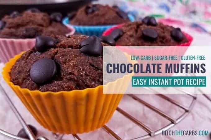 tasty low-carb instant pot chocolate muffins