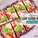 Low-carb meatza keto pizza