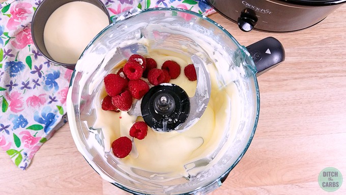 add berries to mixture