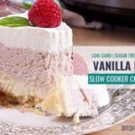 slow cooker berry cheesecake sugar free