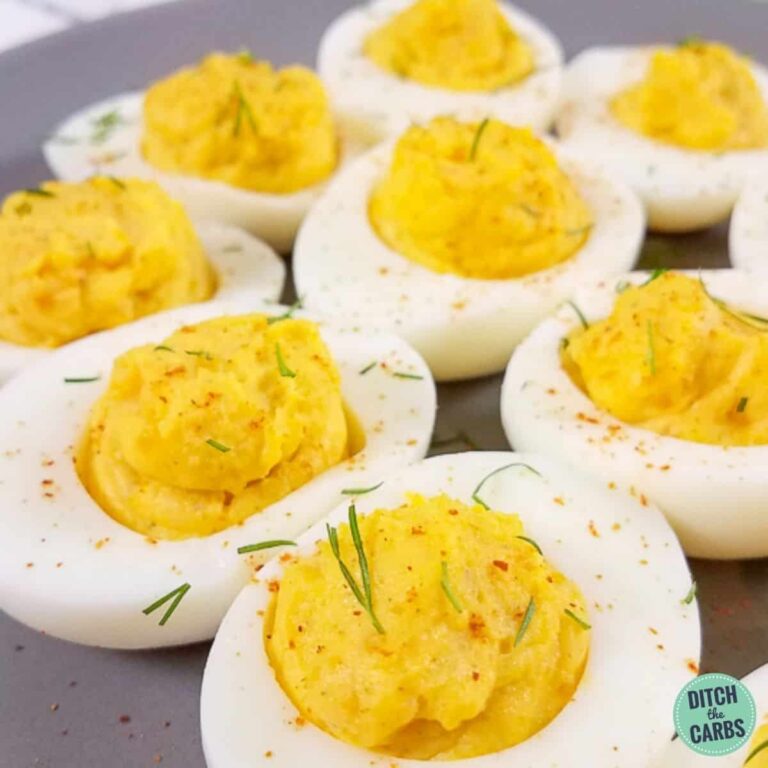 Quick Keto Curried Eggs (Deviled Eggs)