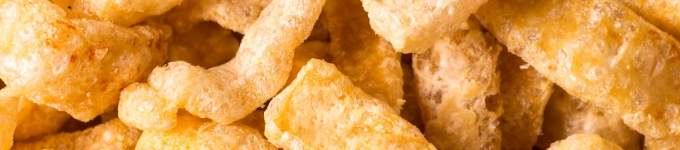 Low-carb and keto emergency food pork rinds