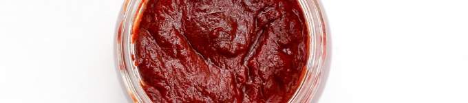 Close up of ketchup