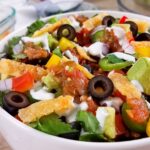 low-carb ground beef taco salad bowl