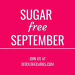 Sugar-free September 2020 promotional image banner