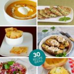 collage of low carb vegetarian recipes