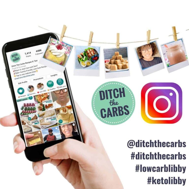 low-carb and keto Instagram collage
