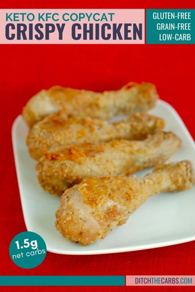 A plate of food, with fried chicken and KFC