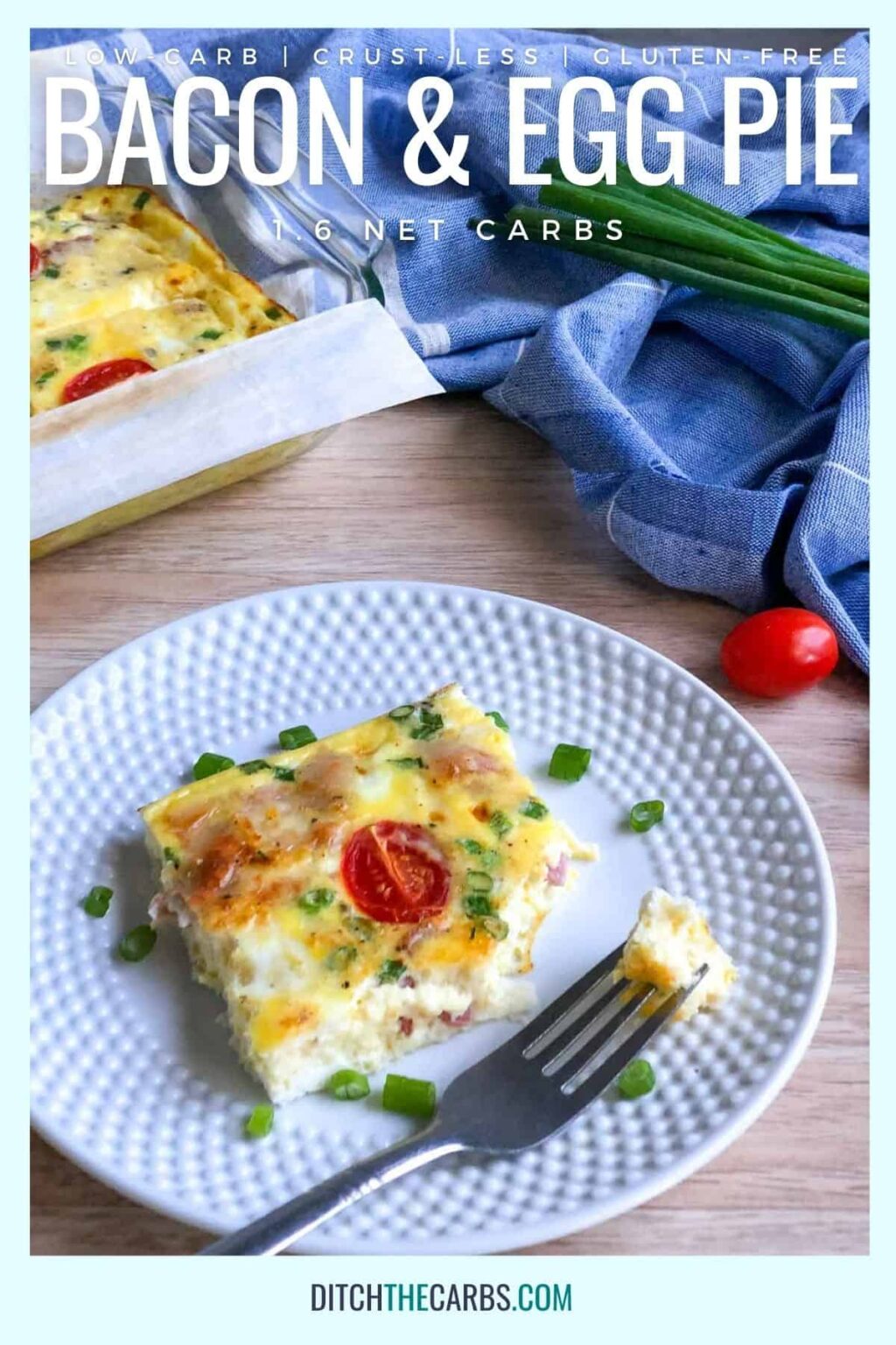 Breakfast Casserole (Egg and Bacon Pie) - 1.6g carbs