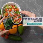 how to calculate macros with an app and bowl of salad