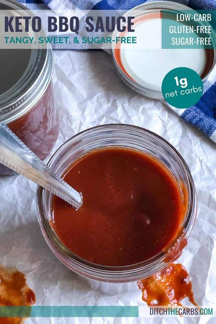 😋 Easy Tangy Keto BBQ Sauce Recipe (SugarFree) Thinlicious