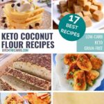 collage of the best keto coconut flour recipes