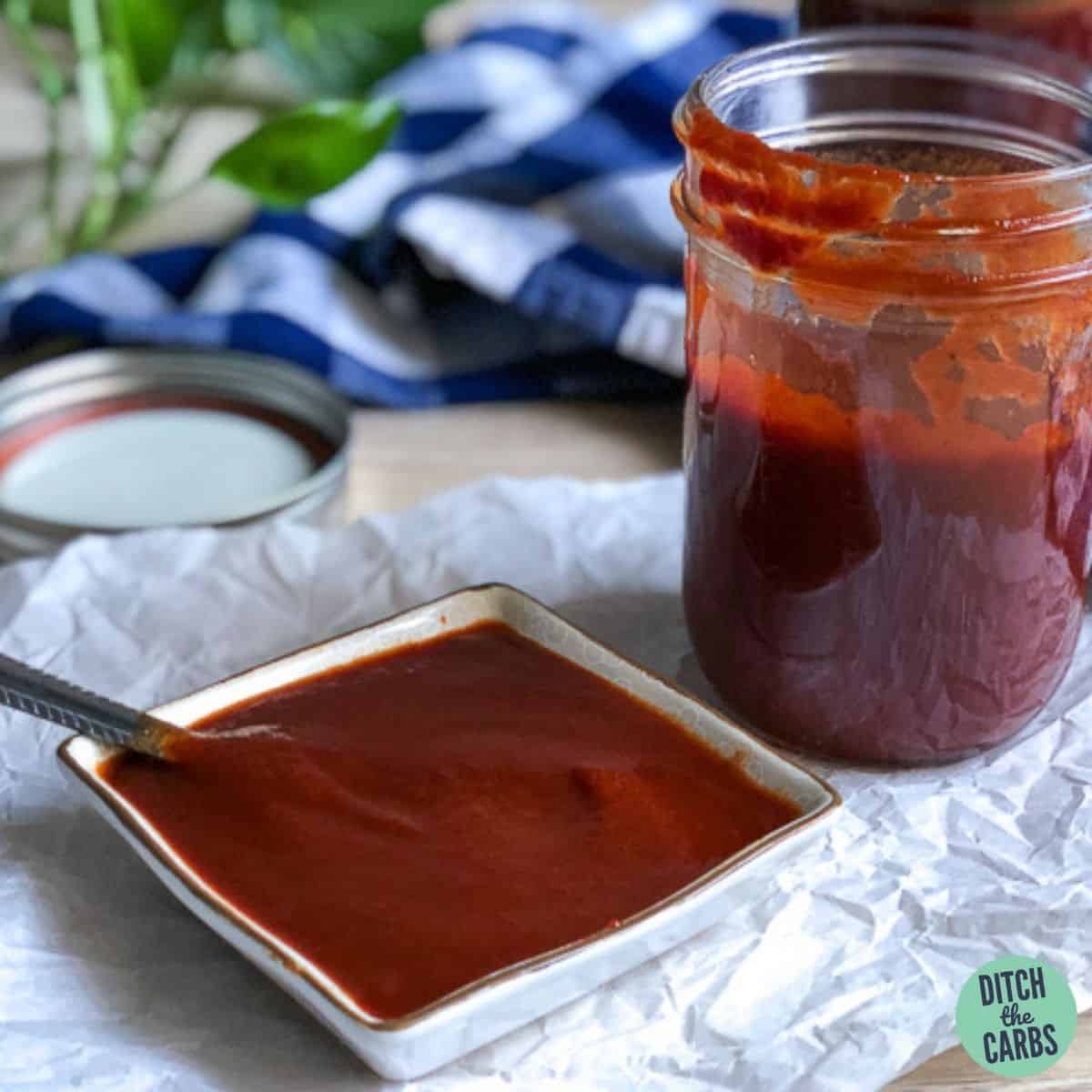 Easy, Keto Low-Carb Homemade BBQ Sauce + {VIDEO}