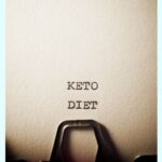 an old typewriter typing keto diet
