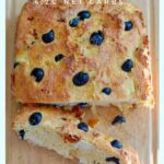 sliced focaccia bread stuffed with feta and sun-dried tomatoes