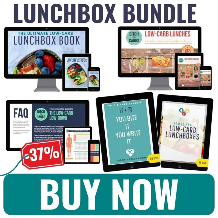 mockup of a low carb and keto recipe cookbook bundle