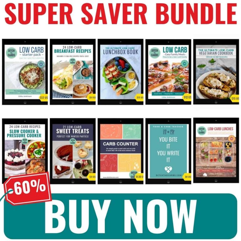 Low-Carb Cookbook Sale (Super Saver Bundle )