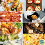 collage of keto air fryer recipes