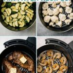 collage of keto air fryer recipes
