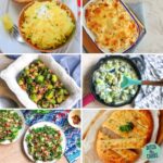 collage of easy keto side dishes for beef