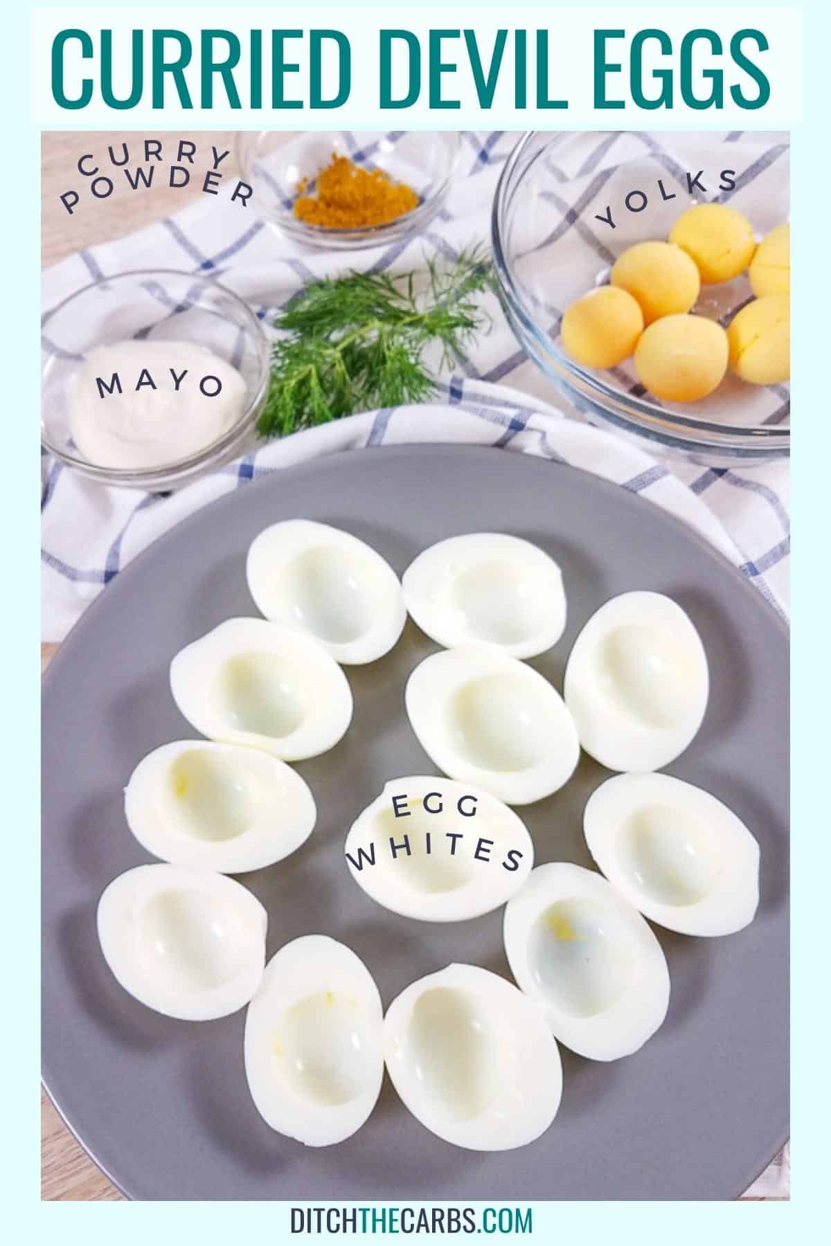 Quick Keto Curried Eggs (Deviled Eggs) - Thinlicious (1g net carbs)