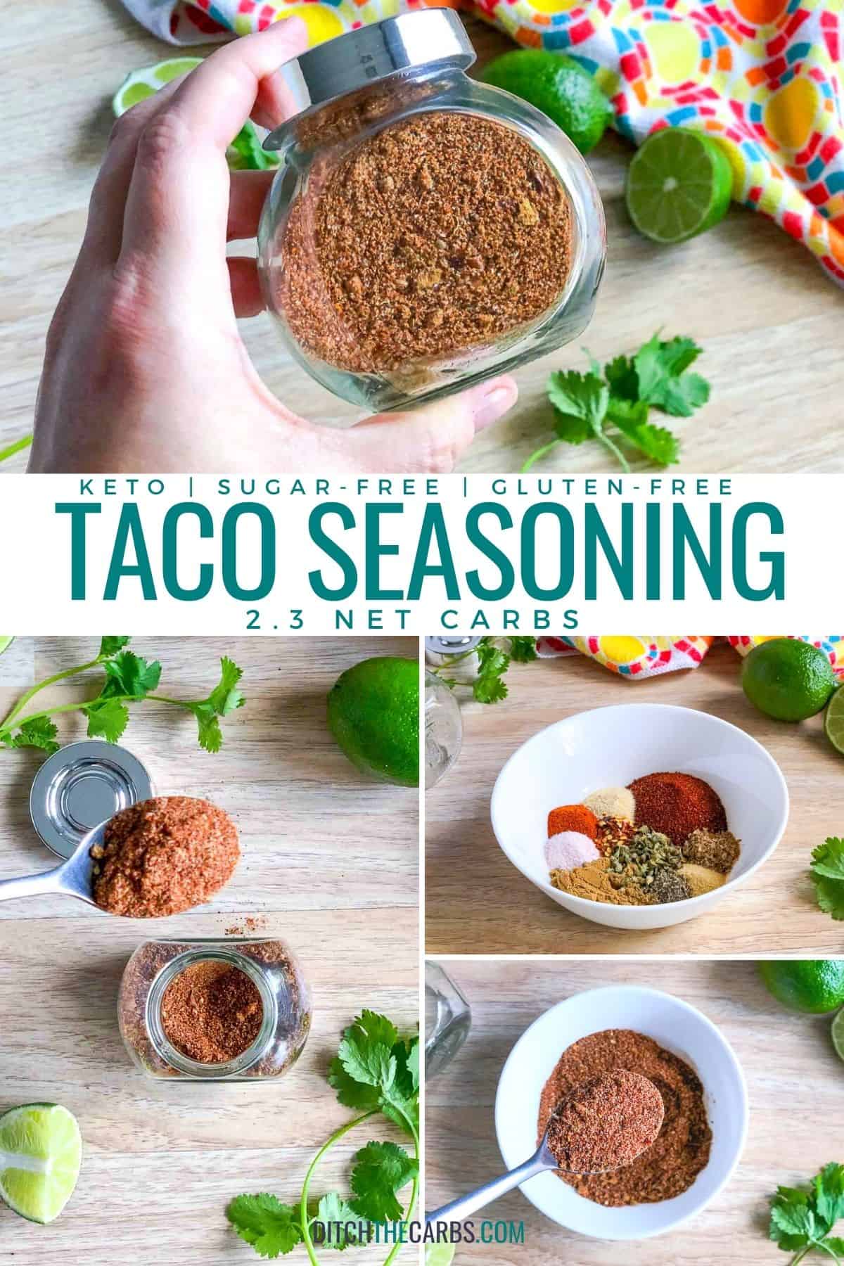 🌶Easy Homemade Keto Taco Seasoning (GlutenFree) + 9 quick recipes