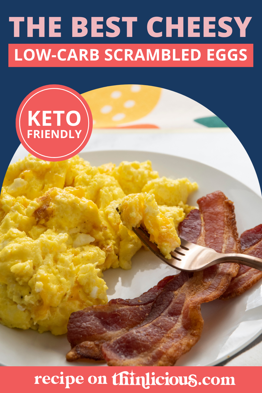 The BEST Cheesy LowCarb Scrambled Eggs Thinlicious