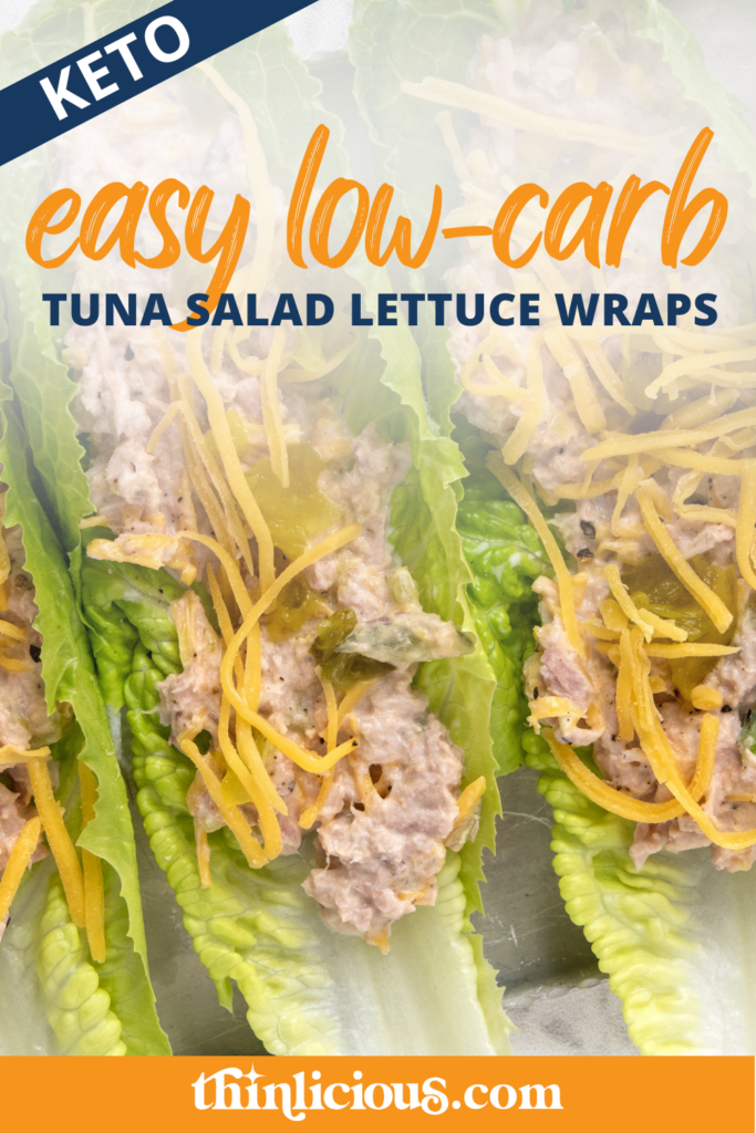 Looking for a quick and easy low-carb lunch option? These easy, tuna salad lettuce wraps are one of our favorite keto lunches...whether you're at home or on-the-go!
