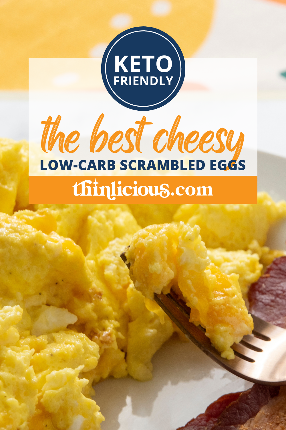 The BEST Cheesy LowCarb Scrambled Eggs Thinlicious